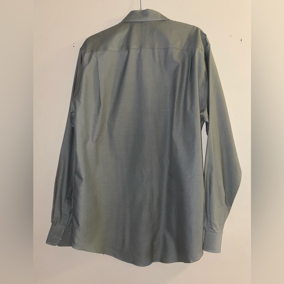 Nordstrom women’s‎ button down shirt size 16-37 light green 100% cotton spring - Picture 5 of 8